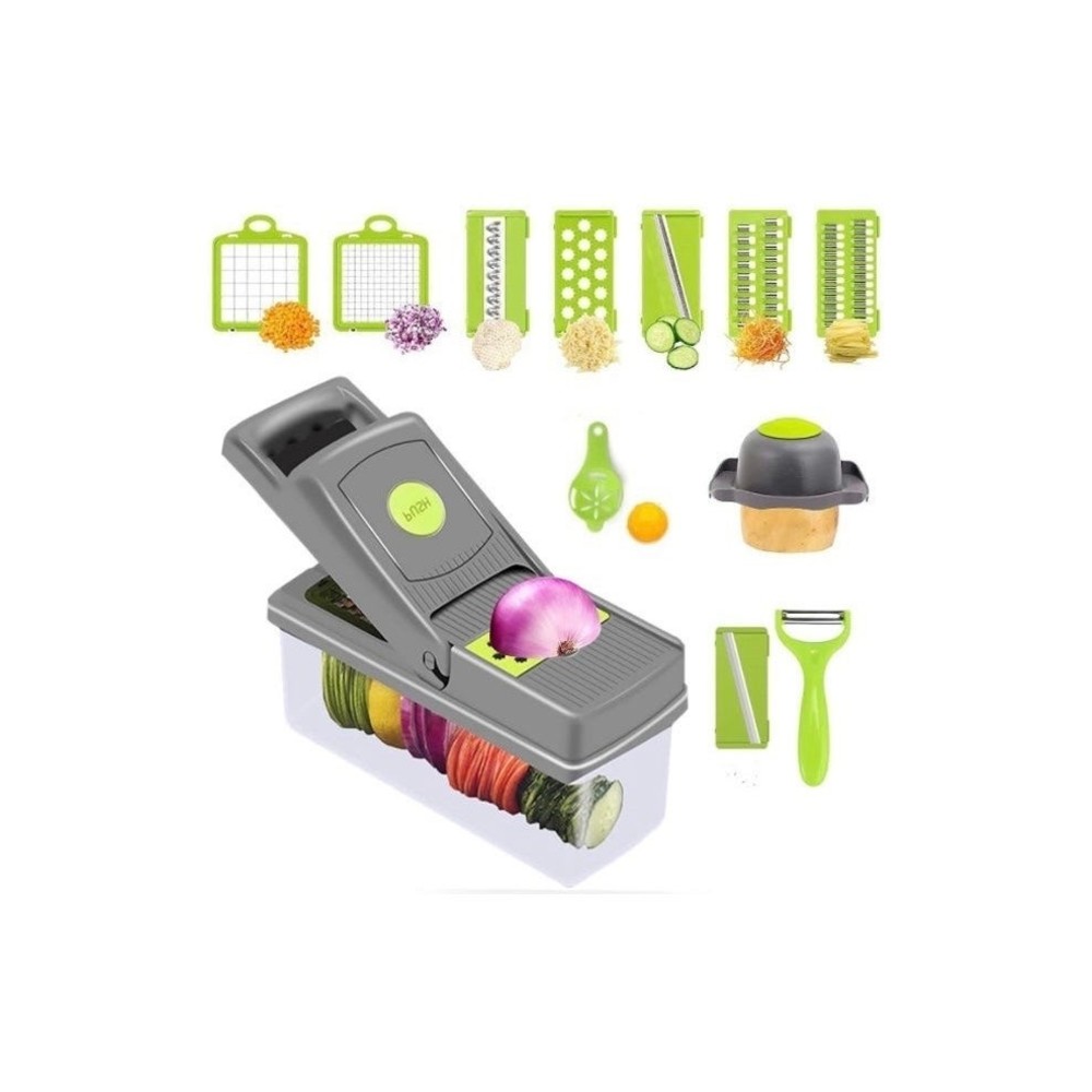 Vegetable Chopper with 2 Interchangeable Dicer Blades